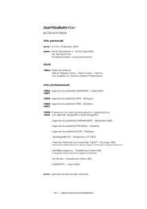 curriculum PDF - giovanni sabia