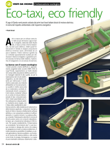 "Veicoli elettrici" luglio 2014, l`Activ-e il taxi eco friendly.