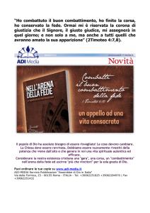 “Ho combattuto il buon combattimento, ho finito la corsa, ho