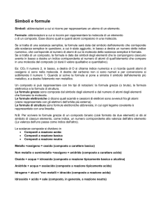 Simboli e formule