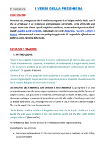 i verbi della preghiera - Catechesi – Self Service