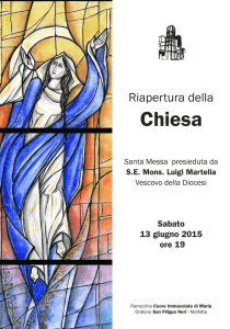 Scarica il manifesto - Il portale delle Parrocchie