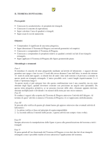 IL TEOREMA DI PITAGORA Prerequisiti • Conoscere le