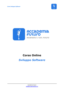 Corso Online Sviluppo Software