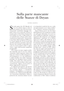 Sulla parte mancante delle Stanze di Dzyan