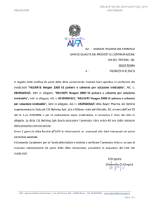 AIFA Ritiro lotti HELIXATE Nexgen