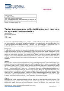 Clicca qui per leggere - Taping NeuroMuscolare