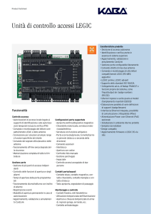 Unità di controllo accessi LEGIC