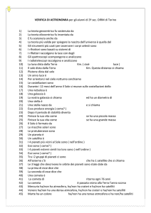 verifica di astronomia