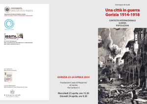 Una città in guerra Gorizia 1914-1918