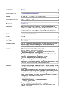 codice corso EB2420 titolo insegnamento Psicobiologia e