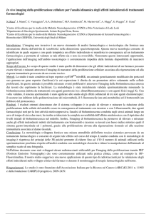 In vivo imaging della proliferazione cellulare per l`analisi dinamica
