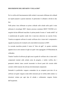 DESCRIZIONE DEL REPARTO “COLLAUDO” Per la verifica del