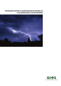 protezione contro le sovratensioni in apparecchi di illuminazione a