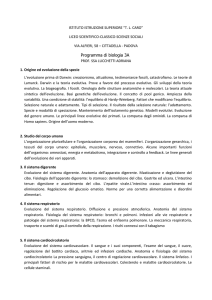 Programma di biologia 3A - Liceo "Tito Lucrezio Caro"