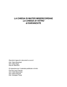 LA CHIESA DI MATER MISERICORDIAE LA CHIESA DI VETRO di