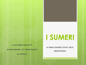 i sumeri - Istituto Comprensivo "TIBERIO GULLUNI"