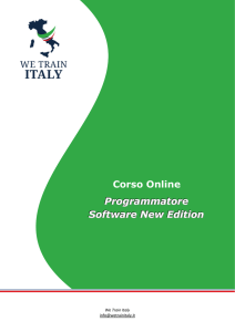 Scarica il programma dettagliato del Corso