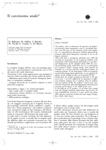 Il carcinoma anale - Annali Italiani di Chirurgia