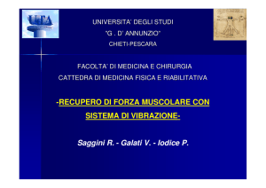 RECUPERO DI FORZA MUSCOLARE CON SISTEMA DI VIBRAZIONE