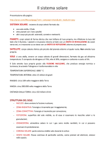Il sistema solare