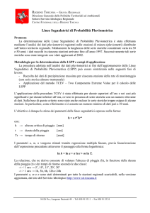 Linee Segnalatrici di Probabilità Pluviometrica