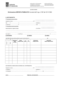Dichiarazione Imposta pubblicità