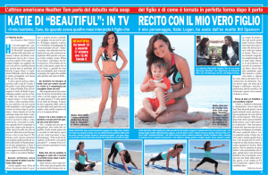 recito con il mio vero figlio katie di “beautiful”: in tv