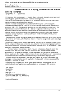 Utilizzo combinato di Spring, Hibernate e EJB/JPA