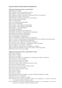 Indicazioni di pericolo