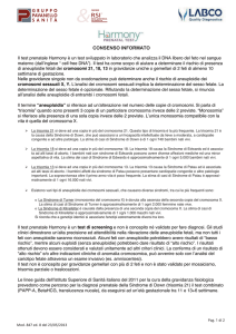 Prenatal Test - Consenso HARMONY