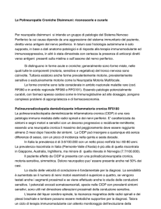 Le Polineuropatie Croniche Disimmuni