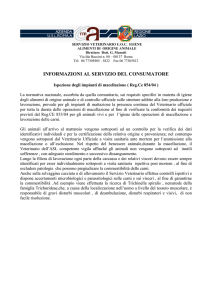 Ispezione degli impianti di macellazione