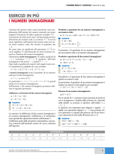 I numeri immaginari - Zanichelli online per la scuola