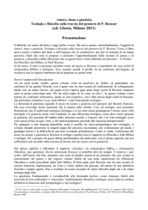 Amore, dono e giustizia. Teologia e filosofia