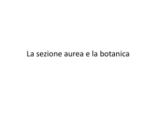 La sezione aurea e la botanica