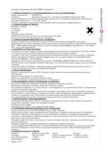 Scheda di sicurezza del 23/7/2008, revisione 5