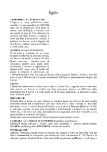 scheda sull`Egitto