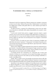 Il benessere inizia a tavola: la nutraceutica