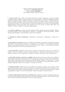 PROG ANALISI I Ing Ind 1314 - Dipartimento di Matematica e