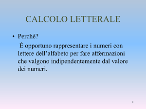 Lezione 2 - Potenze radicali scomposizione polinomi ruffini