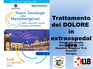 Trattamento del DOLORE in extraospedal iero