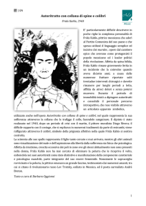 Autoritratto con collana di spine e colibrì