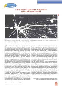 L`idea dell`elettrone come componente universale della materia
