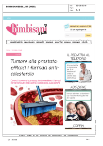 Tumore alla prostata: efficaci i farmaci anti- colesterolo