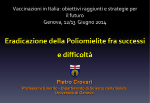 “Poliomielite fra successi e difficoltà” – P. Crovari
