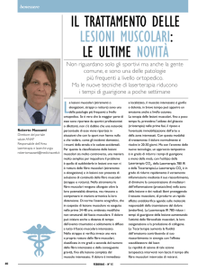 il trattamento delle lesioni muscolari