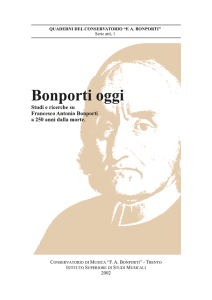 Bonporti oggi - Conservatorio Trento