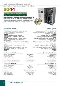 Quadri Automatici di Rifasamento - Serie SG44