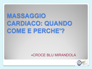 corso sul massaggio cardiaco alla popolazione
